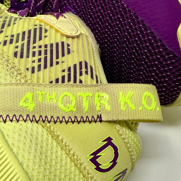 Adidas Dame 8 Lillard Basketball Shoes Mens Sz 13 Purple Yellow S-1524 Sporty - Picture 12 of 16